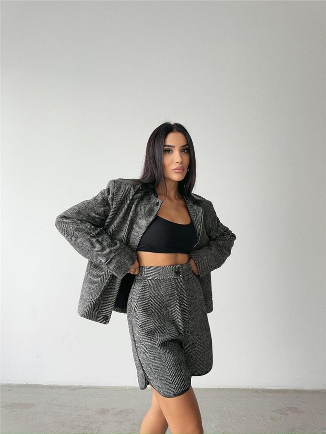 Ello Pantalones Cortos Kaşe Negro Ropa al por mayor Formal