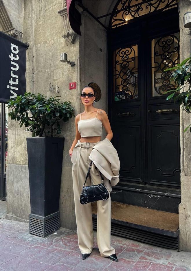 Ello بدلة ثلاث قطع مع جاكيت بليزر بيج ملابس بالجملة الخريف