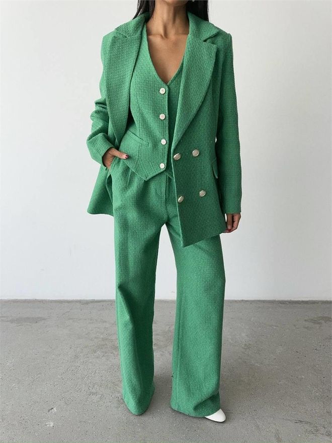 ESPADA Green Formal Elegant Suit Wholesale Clothing Cocktail