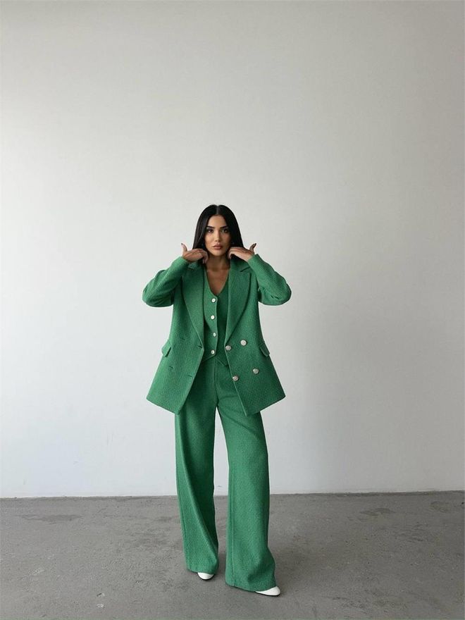 ESPADA Green Formal Elegant Suit Wholesale Clothing Elegant