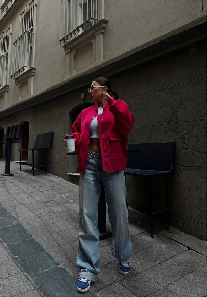 Ello Cachet Zipper Detail Jacket Fuchsia Wholesale Clothing 2