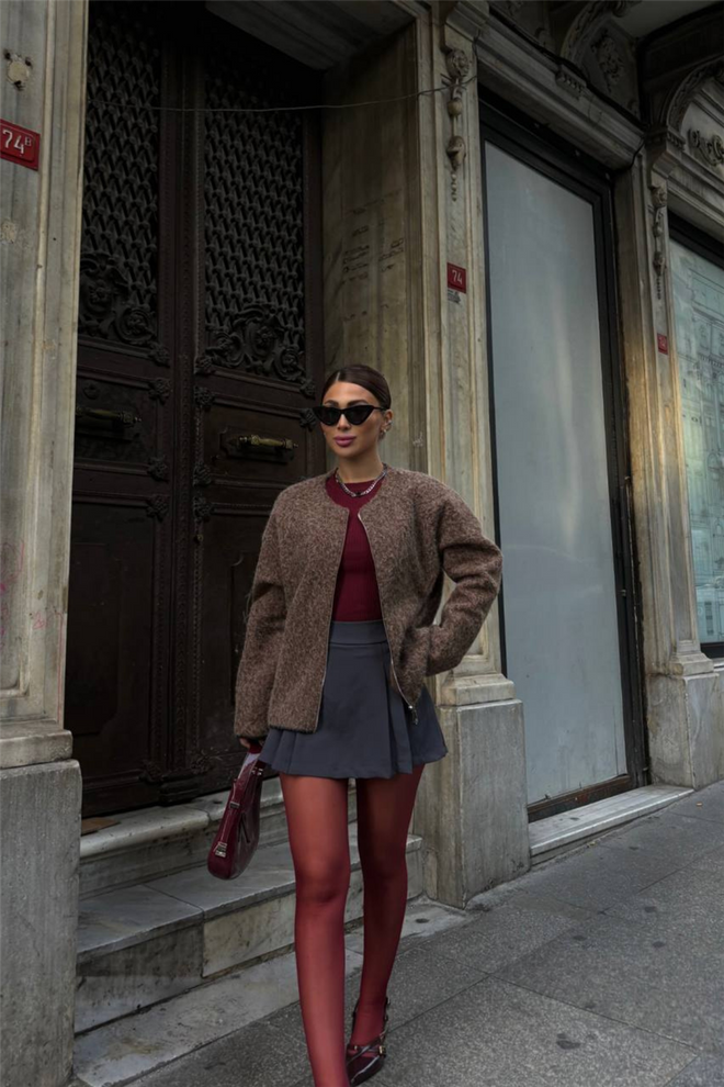 Ello Jakna S Patentnim Zatvaračem Smeđa Veleprodaja odjeće Ležerni