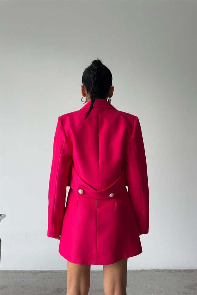 Ello Falda Corta Acolchada Con Detalle De Perlas Fucsia Ropa al por mayor Otoño