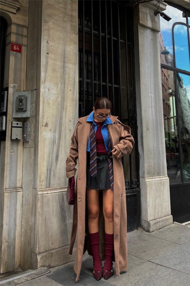 ESPADA Brązowy Elegancki Płaszcz Jednorzędowy Hurtowa sprzedaż odzieży Jesień