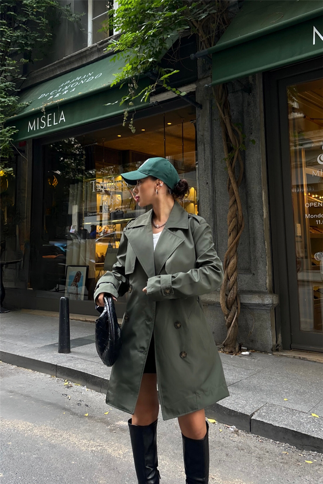 Ello Gabardina Caqui Ropa al por mayor Casual