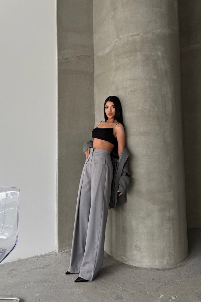 Ello Pantalone Sa Širokim Džepovima I Poklopcem Велепродаја одеће Формални