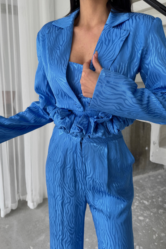 ESPADA Albastru Elegant Formal Glam Set Îmbrăcăminte cu ridicata Nuntă