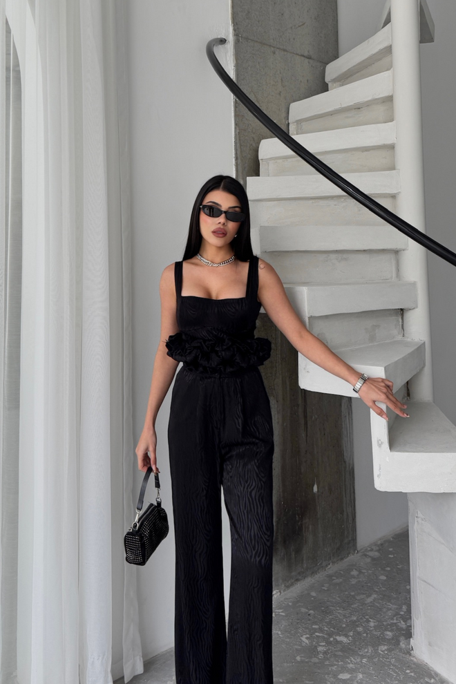 ESPADA Set Negru Elegant Glam Formal Retro Îmbrăcăminte cu ridicata Vară