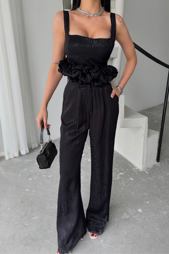 ESPADA Set Negru Elegant Glam Formal Retro Îmbrăcăminte cu ridicata Nuntă