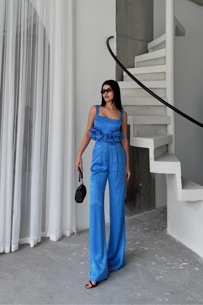 ESPADA Albastru Elegant Formal Glam Set Îmbrăcăminte cu ridicata Cocktail