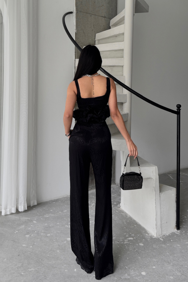 ESPADA Set Negru Elegant Glam Formal Retro Îmbrăcăminte cu ridicata Absolvire