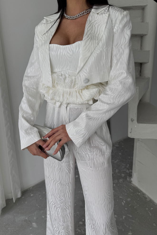 ESPADA Set Alb Elegant Glam Formal Îmbrăcăminte cu ridicata Zi de naștere