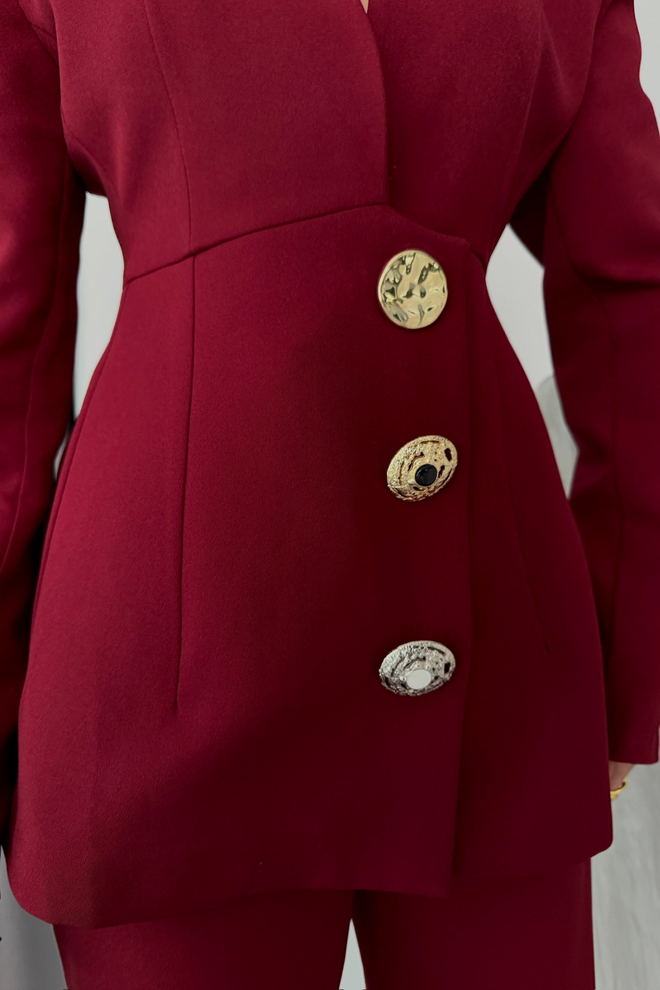 ESPADA Claret Red Slim Fit Formal Suit Wholesale Clothing Formal