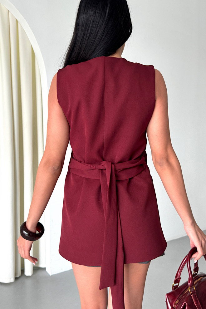 Ello Large Pocket Biye Detailed Vest Wholesale Clothing 8