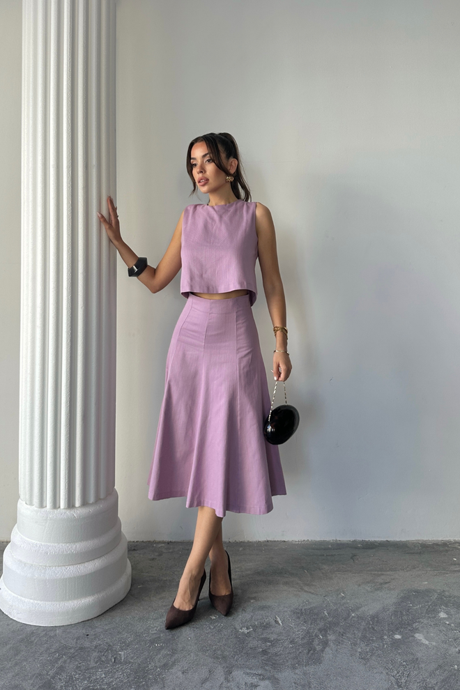 Ello Rinkinys Violetinė Elegantiška Kasdienė Formalus Didmeninė prekyba drabužiais Kokteilinė