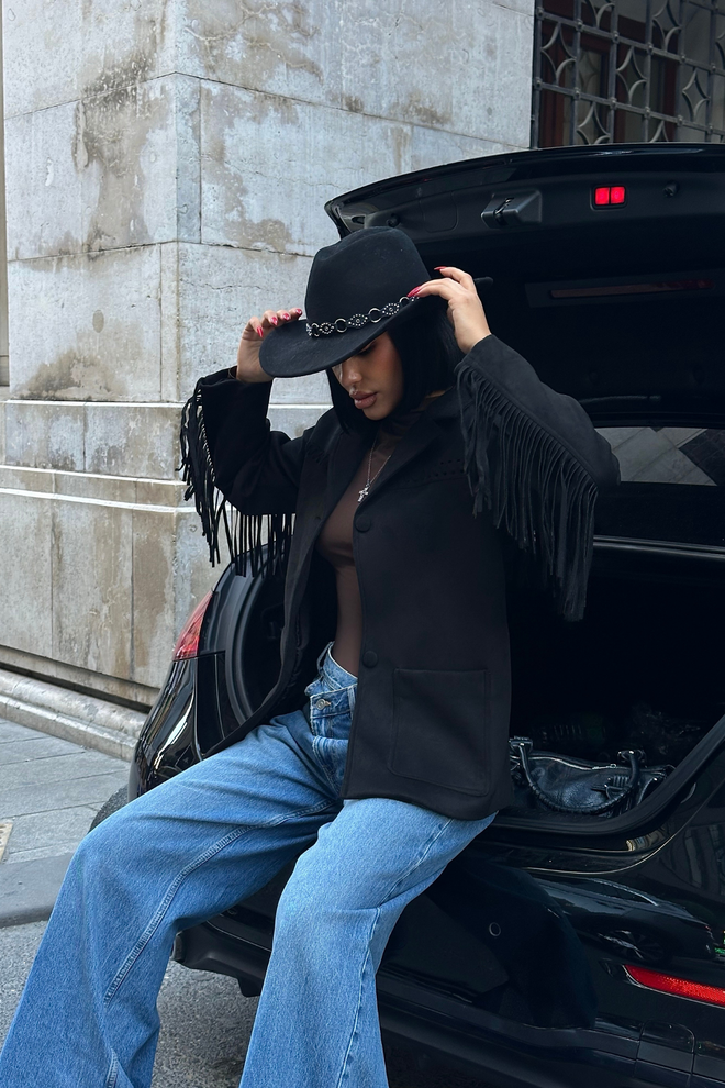 Ello Μπουφάν Μαύρο Πουκάμισο Χονδρικό εμπόριο ενδυμάτων Casual
