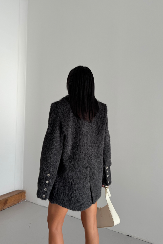 Ello Black Elegant Single Breasted Blazer Jacket Wholesale Clothing 5