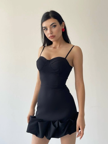 A wholesale clothing model wears  Sola Mini Dress
, Turkish wholesale Dress of Etika