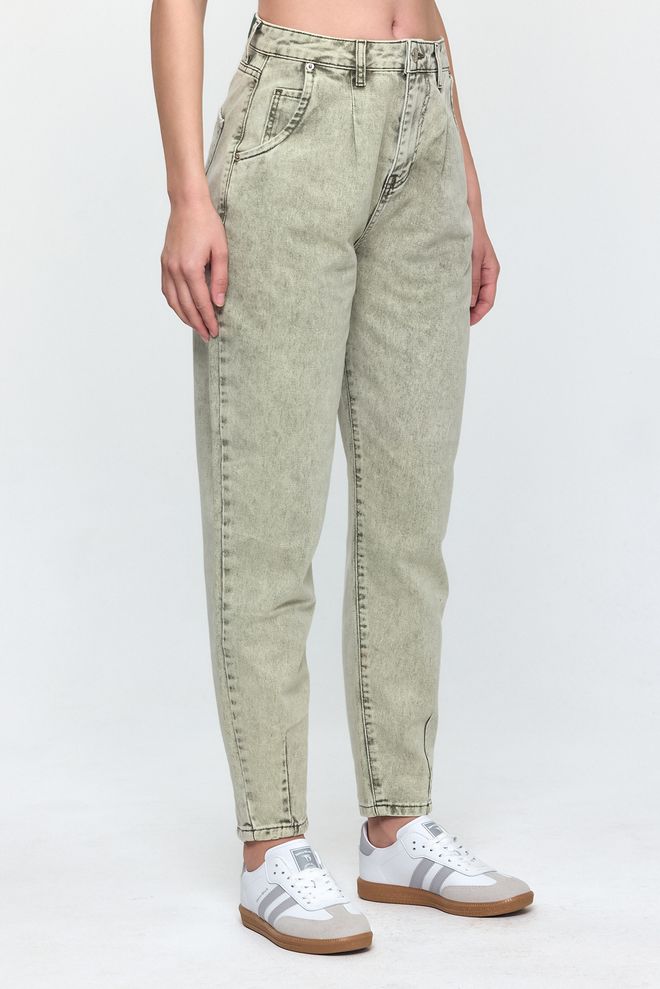 Evable Nob Green High Waist Jean Wholesale Clothing Birthday