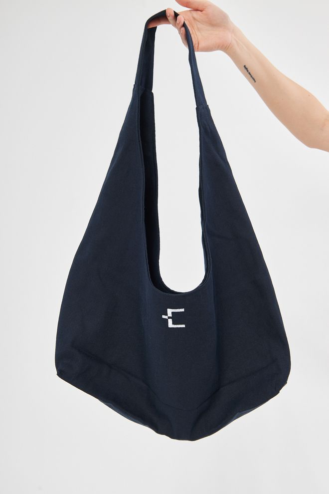 Evable Boon Bag – Große Tragetasche Aus Canvas In Dunkelmarineblau Großhandelskleidung 0