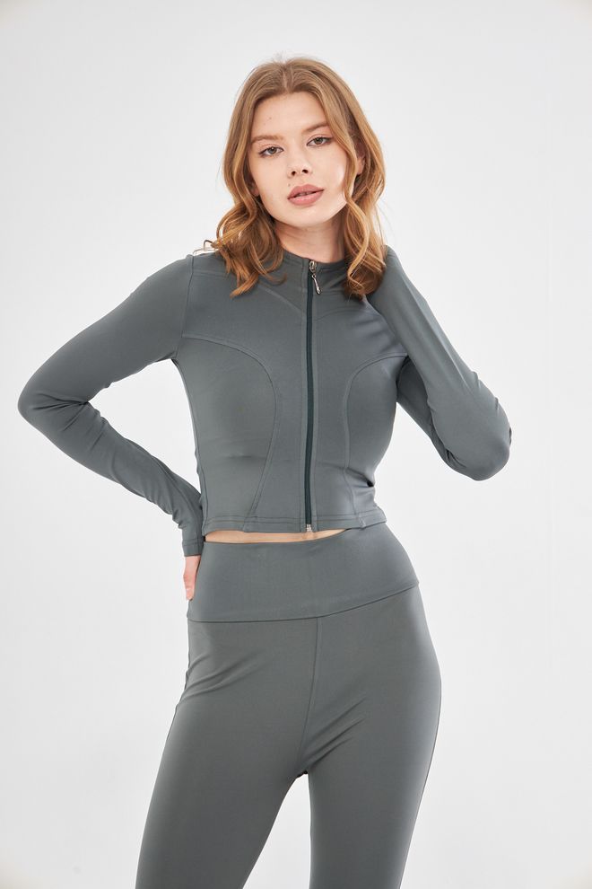 Evable سترة رياضية Ally باللون الأخضر ملابس بالجملة ليكرا