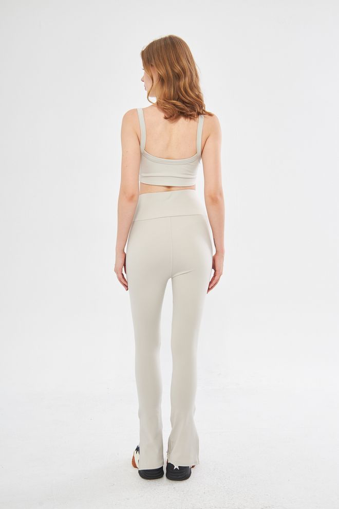 Evable Ally Tajice Visokog Struka S Prorezima U Bež Boji Veleprodaja odjeće 4