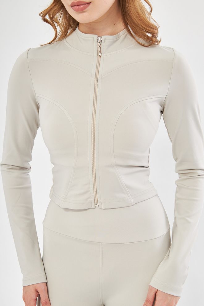 Evable Ally Sporty Jacket In Beige Wholesale Clothing 6