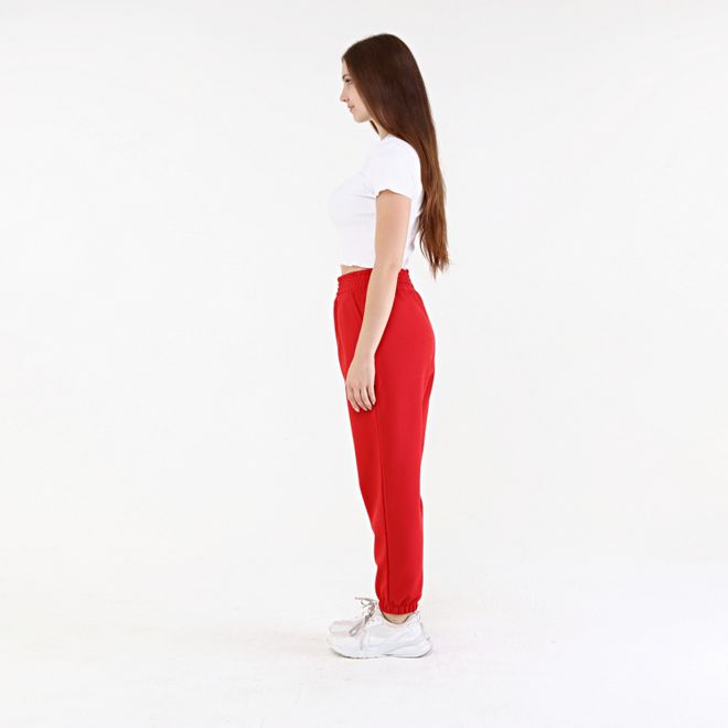 Evable Pantaloni Da Jogging In Pile Seal Performance Con Tasche Rosso Abbigliamento all'ingrosso Inverno