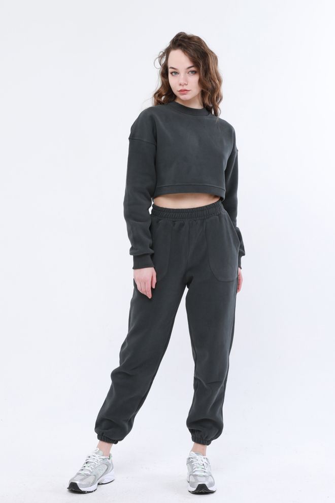 Evable Spodnie Dresowe Seal Pocket Khaki Hurtowa sprzedaż odzieży Bawełna