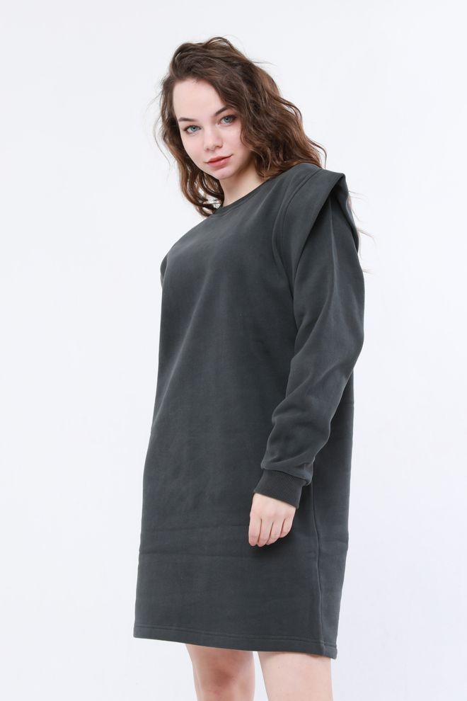 Evable „Eona“ Megztinio Suknelė Su Rankovėmis Chaki Didmeninė prekyba drabužiais Flisinis švarkas