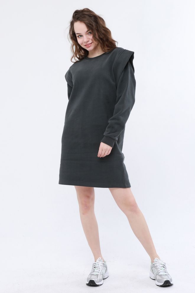 Evable „Eona“ Megztinio Suknelė Su Rankovėmis Chaki Didmeninė prekyba drabužiais 5