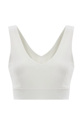 A model wears 20065 - Moer Bra - White, wholesale undefined of Evable to display at Lonca