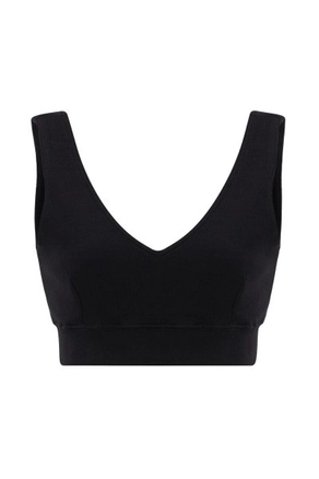 A model wears 20066 - Moer Bra - Black, wholesale undefined of Evable to display at Lonca