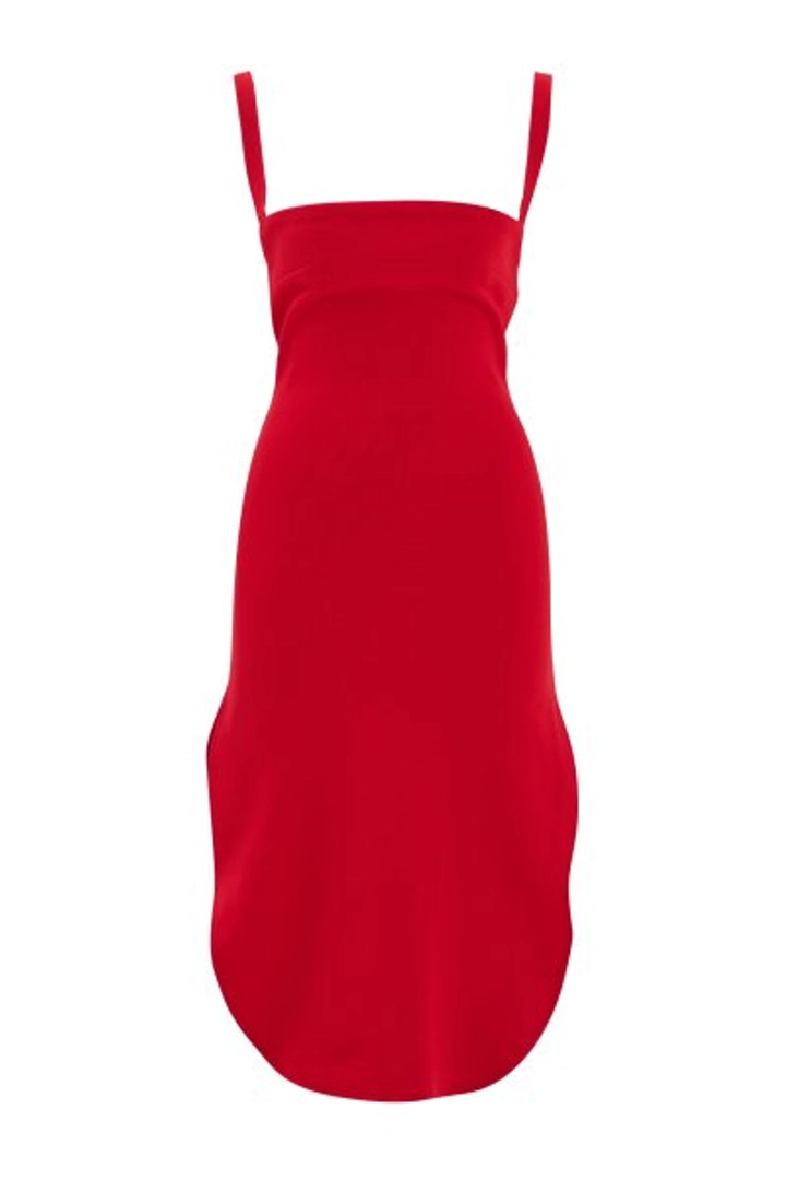 Модель оптовой продажи одежды носит 20072 - You'N Dress - Red, турецкий оптовый товар Одеваться от Evable.