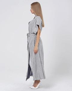Модель оптовой продажи одежды носит 20076 - Veoh Women Kimono - Patterned, турецкий оптовый товар Кимоно от Evable.