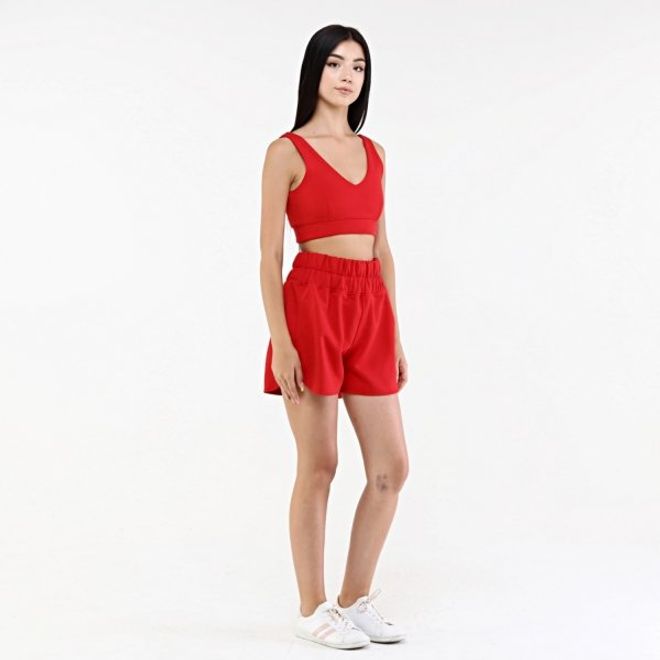 Evable Vurde Shorts Red Wholesale Clothing Spring