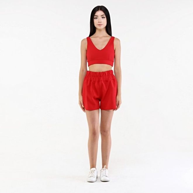 Evable Vurde Shorts Red Wholesale Clothing Birthday