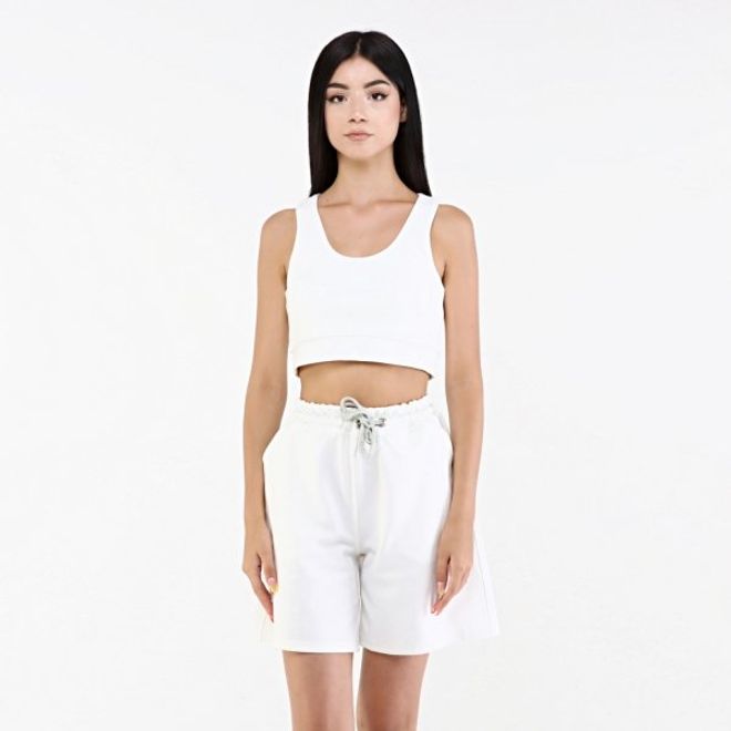 Evable Marfe Shorts White Wholesale Clothing Birthday