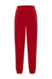 Ein Bekleidungsmodell aus dem Großhandel trägt 20087-seal-sweatpant-int-red, türkischer Großhandel  von 