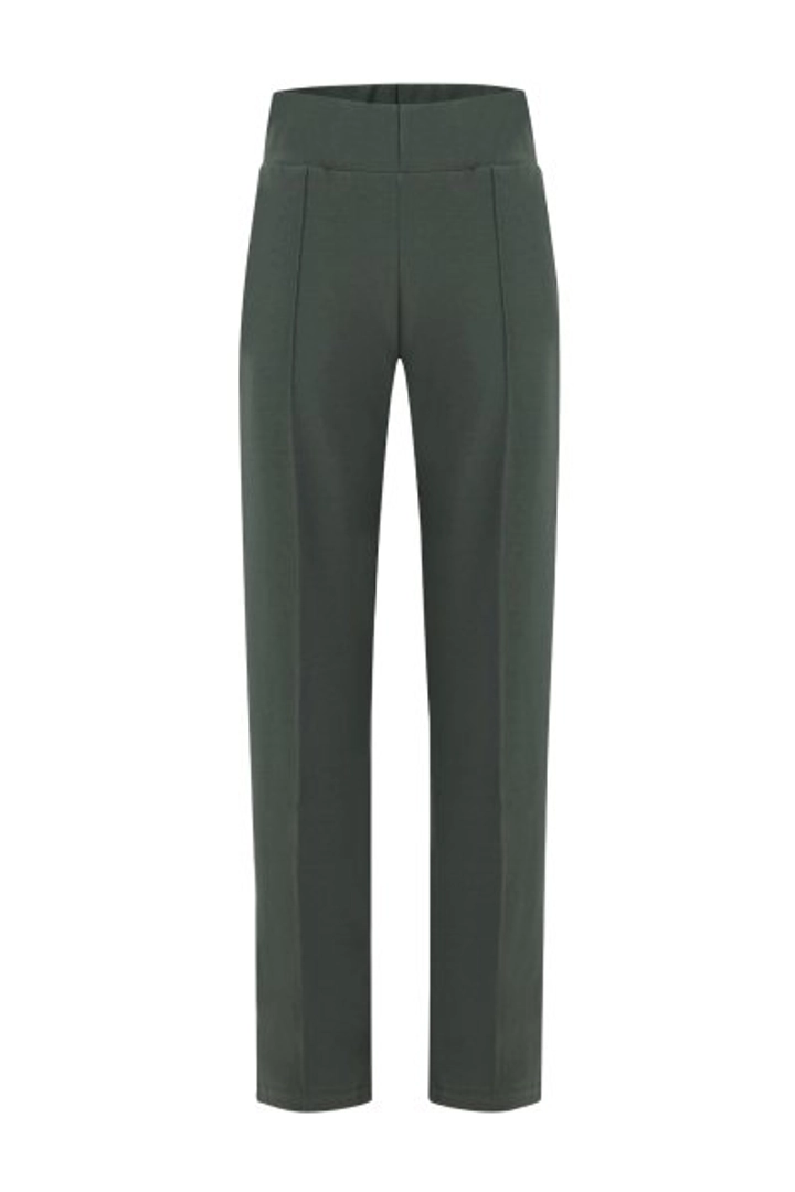 A wholesale clothing model wears 20089 - Twol Sweatpant Int - Smoked, Turkish wholesale Sweatpants of Evable