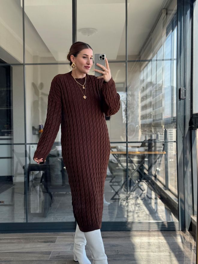 Ezgi Nisantasi Megzta Trikotažo Suknelė Didmeninė prekyba drabužiais Kokteilinė