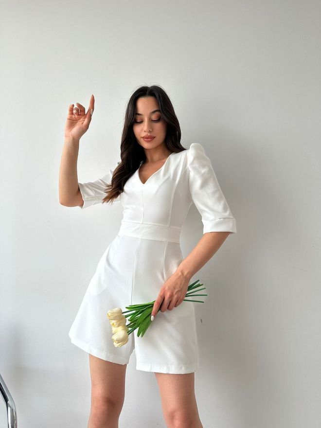 Ezgi Nisantasi Crepe Overalls Wholesale Clothing Casual