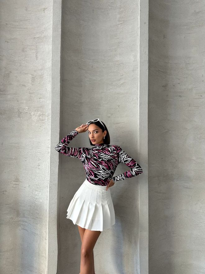 Ezgi Nisantasi Blusa Estampada Ropa al por mayor Casual