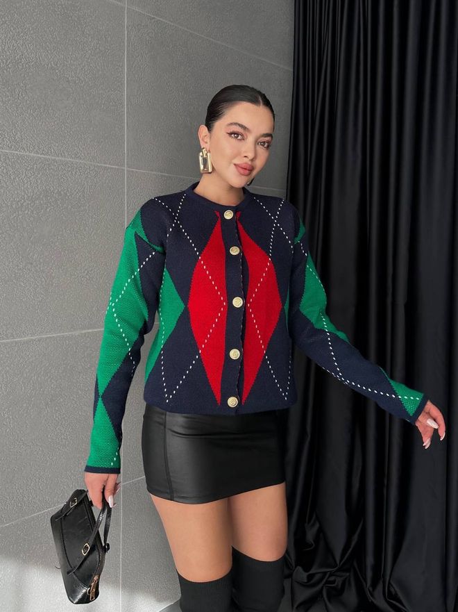 Ezgi Nisantasi Bakalava Gebreide Vest Groothandel Kleding Casual