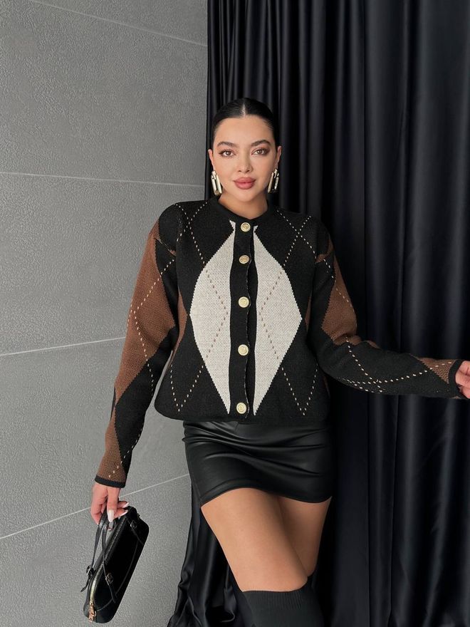 Ezgi Nisantasi Bakalava Gebreide Vest Groothandel Kleding Casual