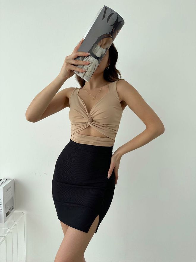 Ezgi Nisantasi Récolte En Tricot Vêtements en gros Décontracté