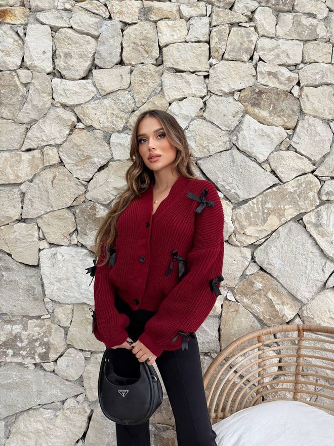 Ezgi Nisantasi Lint Gebreide Vest Groothandel Kleding Casual