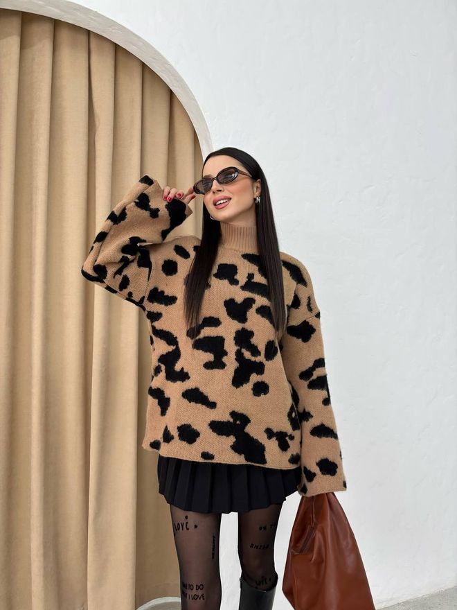 Ezgi Nisantasi Baard Gebreide Trui Groothandel Kleding Casual