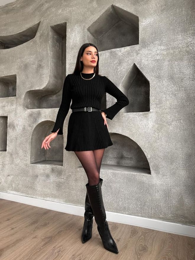 Ezgi Nisantasi Μίνι Πλεκτό Φόρεμα Χονδρικό εμπόριο ενδυμάτων Casual