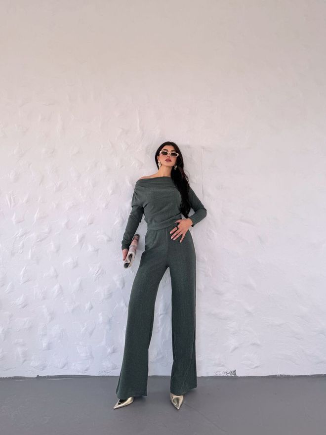 Ezgi Nisantasi Костюм С Едно Рамо Дрехи на едро Небрежен